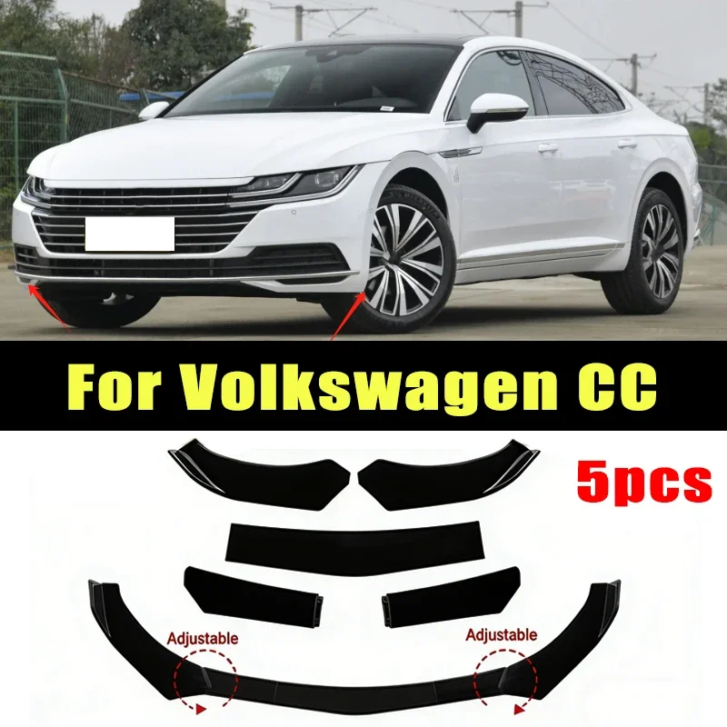 5Pcs ABS Material Universal Car Front Bumper Separator Bumper Lip Body Kit Duck Lip Separator For Volkswagen CC Car Accessories
5Pcs ABS Material Universal Car Front Bumper Separator Bumper Lip Body Kit Duck Lip Separator For Volkswagen CC Car Accessories