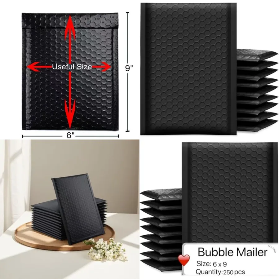 Poly Bubble Mailers inch pcs Waterproof Envelopes Shipping Envelopes Bags Black Padded Bubble Envelopes for Shipping/Packaging/
Poly Bubble Mailers inch pcs Waterproof Envelopes Shipping Envelopes Bags Black Padded Bubble Envelopes for Shipping/Packaging/