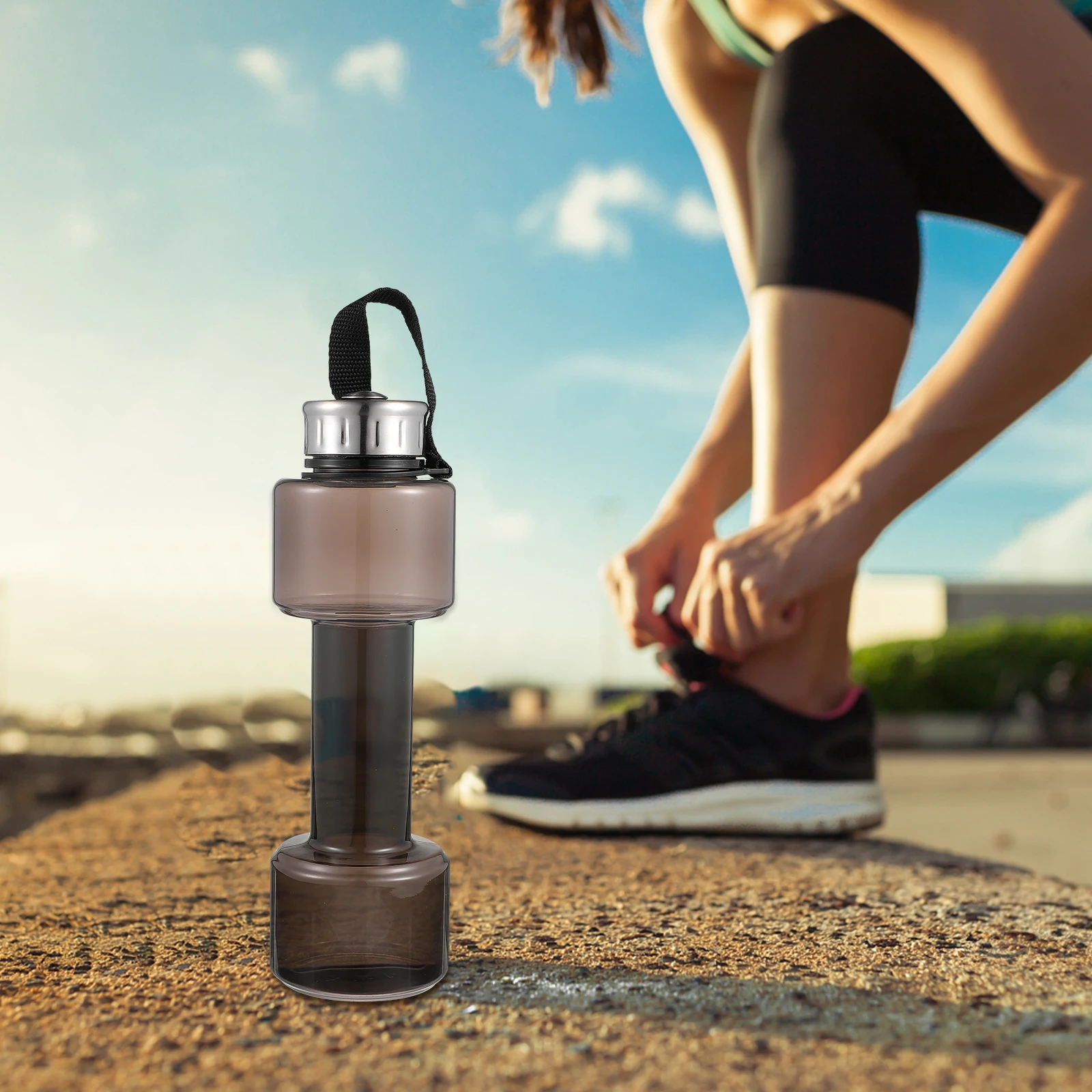 1pc Dumbbell Shaped Water Bottle 750Ml Large Capacity Leak Proof Sports Kettle Fitness Gym Workout Bottle Kettle Easy Carry
1pc Dumbbell Shaped Water Bottle 750Ml Large Capacity Leak Proof Sports Kettle Fitness Gym Workout Bottle Kettle Easy Carry