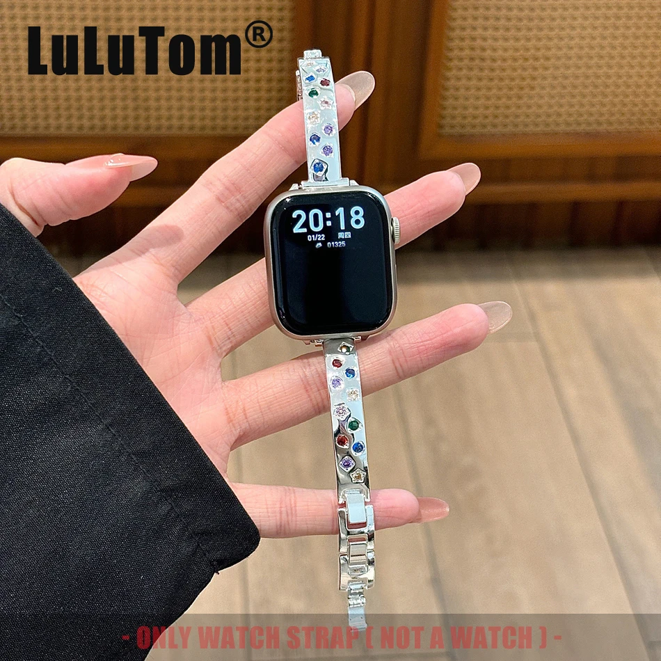 Luxury Diamond Strap For Apple Watch Series 11 10 9 8 7 6 5 4 SE UItra 3 2 Band iWatch 49/46/45/44/42/41/40/38 mm Metal Bracelet
Luxury Diamond Strap For Apple Watch Series 11 10 9 8 7 6 5 4 SE UItra 3 2 Band iWatch 49/46/45/44/42/41/40/38 mm Metal Bracelet