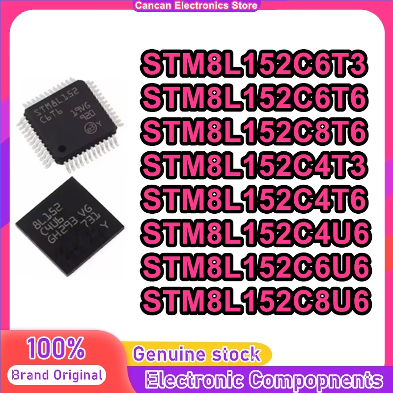 5PCS STM8L152C6T3 STM8L152C6T6 STM8L152C8T6 STM8L152C4T3 STM8L152C4T6 STM8L152C4U6 STM8L152C6U6 STM8L152C8U6 New Original
5PCS STM8L152C6T3 STM8L152C6T6 STM8L152C8T6 STM8L152C4T3 STM8L152C4T6 STM8L152C4U6 STM8L152C6U6 STM8L152C8U6 New Original