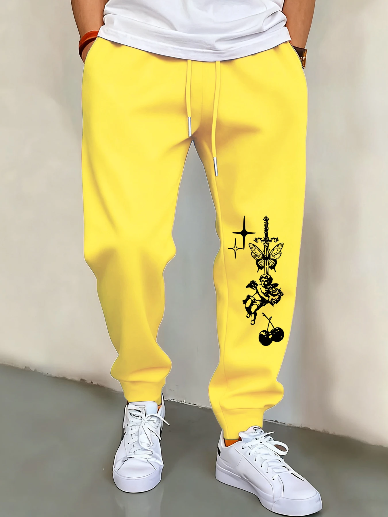 Men's Autumn/Winter Fleece-Lined Sweatpants, Stylish Casual Floral Pattern Sports Pants, Unisex Street Style Long Pants
Men's Autumn/Winter Fleece-Lined Sweatpants, Stylish Casual Floral Pattern Sports Pants, Unisex Street Style Long Pants