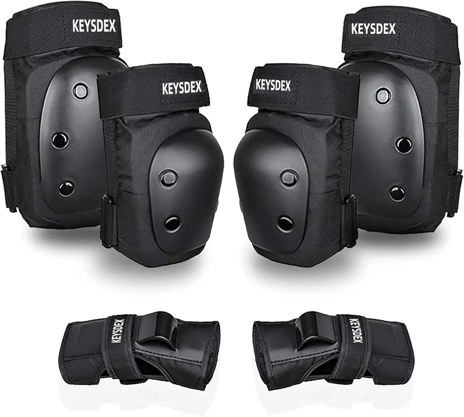Adult/Kids 6 in 1 Protective Gear Set,Breathable Comfortable PP Shell EVA Cushion Knee Elbow Wrist Pads, Adjustable Fit for Skate&Skateboarding Cycling Roller Skating Snowboarding BMX Bike
Adult/Kids 6 in 1 Protective Gear Set,Breathable Comfortable PP Shell EVA Cushion Knee Elbow Wrist Pads, Adjustable Fit for Skate&Skateboarding Cycling Roller Skating Snowboarding BMX Bike