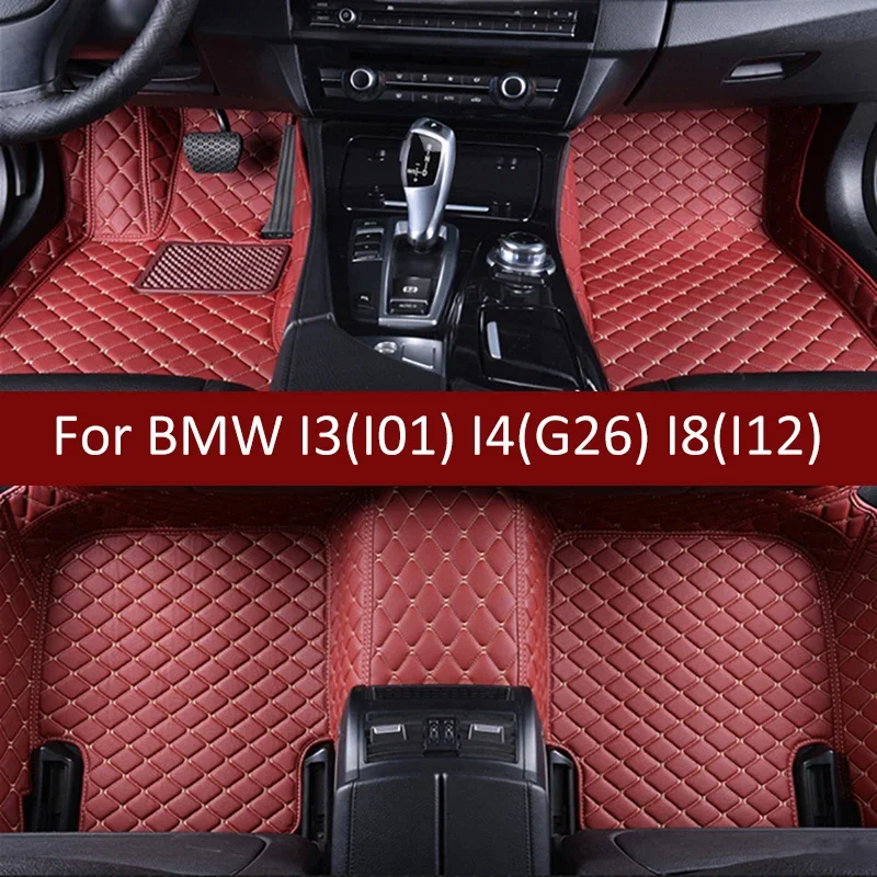 Custom Car Floor Mats For BMW I3(I01) I4(G26) I8(I12) Auto Carpets Foot Coche Accessories
Custom Car Floor Mats For BMW I3(I01) I4(G26) I8(I12) Auto Carpets Foot Coche Accessories