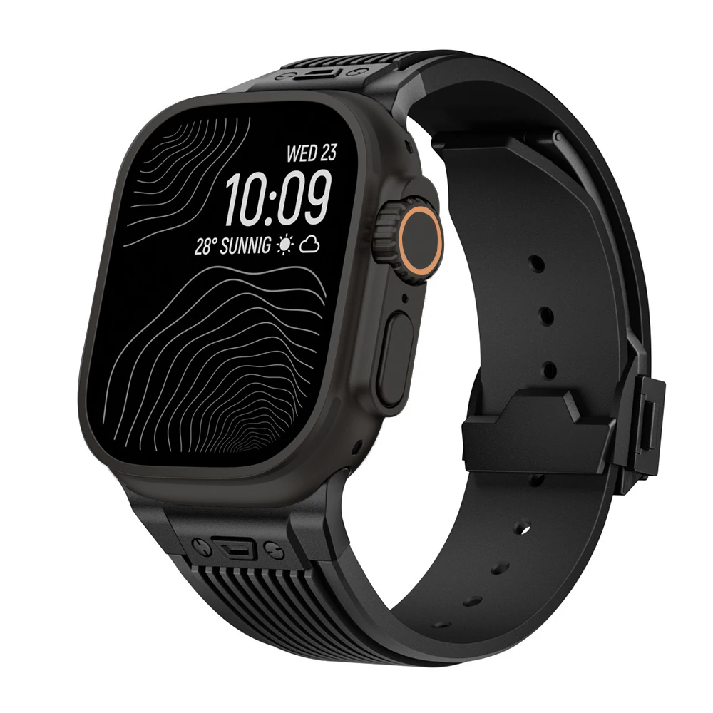 Silicone Strap for Apple watch ultra 2 band 49mm Metal buckle Smartwatch bracelet iwatch Series 9 8 7 SE 10 46mm 45mm 44mm 42mm
Silicone Strap for Apple watch ultra 2 band 49mm Metal buckle Smartwatch bracelet iwatch Series 9 8 7 SE 10 46mm 45mm 44mm 42mm