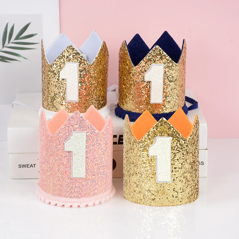 1st Birthday Crown Hat Glitter Gold Blue Princess Crown Headband For Birthday Party Boy Girl Baby Shower Decorations
1st Birthday Crown Hat Glitter Gold Blue Princess Crown Headband For Birthday Party Boy Girl Baby Shower Decorations