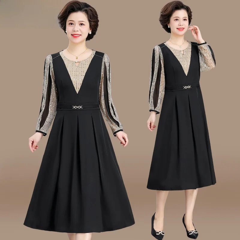 Faionable Long Sve Mommy Dr Autumn Wear 2024 New Sle Ele Lady Middle Aged And ly Spring Autumn High End Wo...
Faionable Long Sve Mommy Dr Autumn Wear 2024 New Sle Ele Lady Middle Aged And ly Spring Autumn High End Wo...