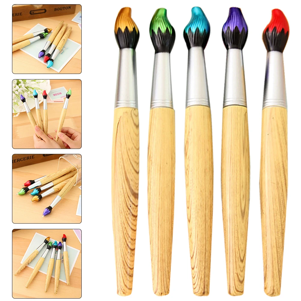 5 Pcs Wooden Brush Ballpoint Pen Writing Aesthetic Pens Portable for Teachers Novelty Unique
5 Pcs Wooden Brush Ballpoint Pen Writing Aesthetic Pens Portable for Teachers Novelty Unique