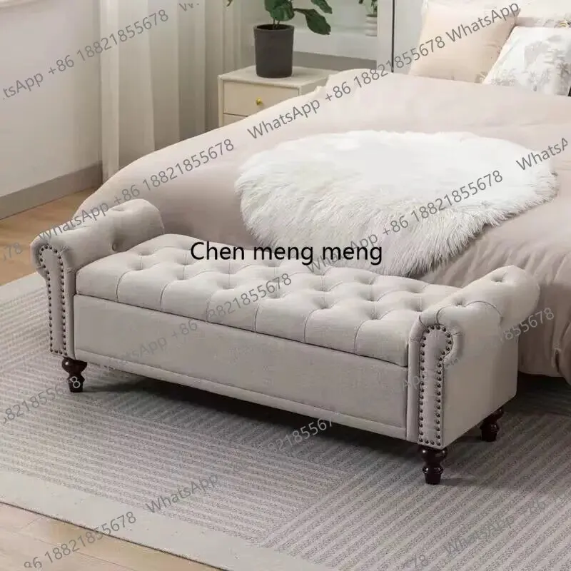American bedroom end stool simple sofa stool soft bag seat cushion cloakroom bench
American bedroom end stool simple sofa stool soft bag seat cushion cloakroom bench