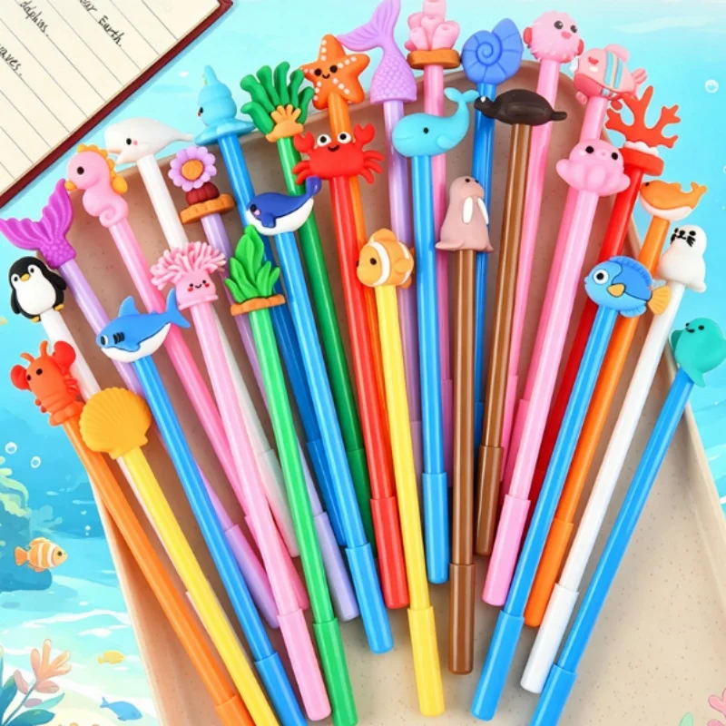 50pcs/lot Creative Marine Organism Gel Pen Cute 0.5mm Black Ink Signature Pens Promotional Gift Office School Supplies
50pcs/lot Creative Marine Organism Gel Pen Cute 0.5mm Black Ink Signature Pens Promotional Gift Office School Supplies
