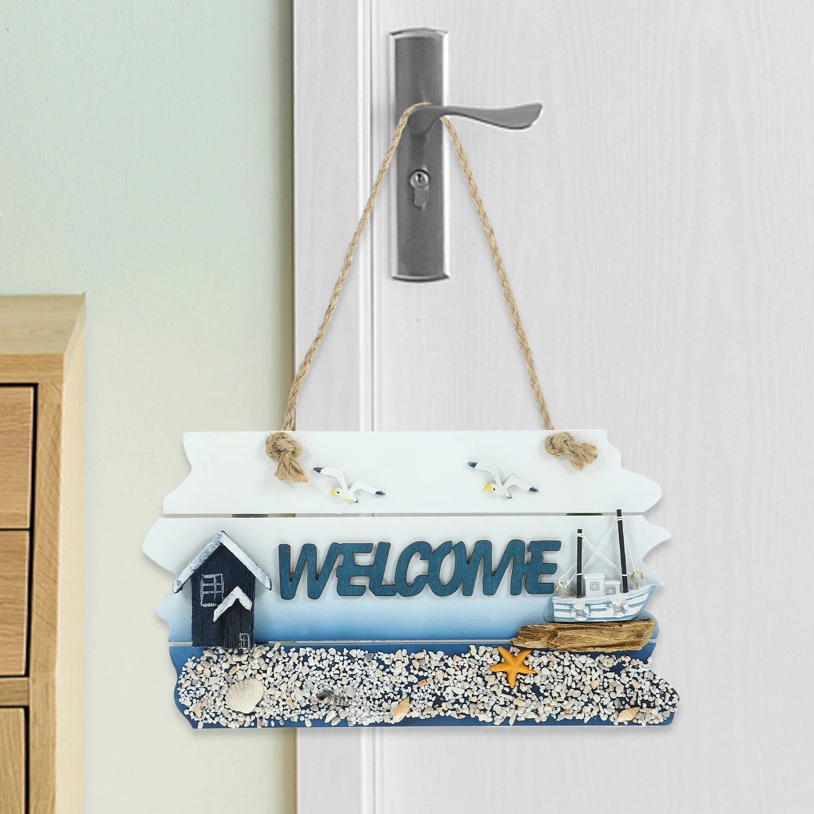 1Pc Elegant Mediterranean Inspired Welcome Sign Stylish Door Sign Hanging Wall Decoration
1Pc Elegant Mediterranean Inspired Welcome Sign Stylish Door Sign Hanging Wall Decoration