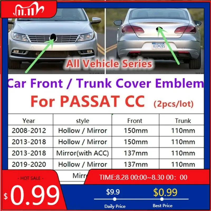 VW GTI GOLF For VOLKSWAGEN VW 2026 New Emblems Car Trash 2pcs Car Front Grill/Rear Emblem Lid Covers Logo Sticker For PASSAT CC
VW GTI GOLF For VOLKSWAGEN VW 2026 New Emblems Car Trash 2pcs Car Front Grill/Rear Emblem Lid Covers Logo Sticker For PASSAT CC