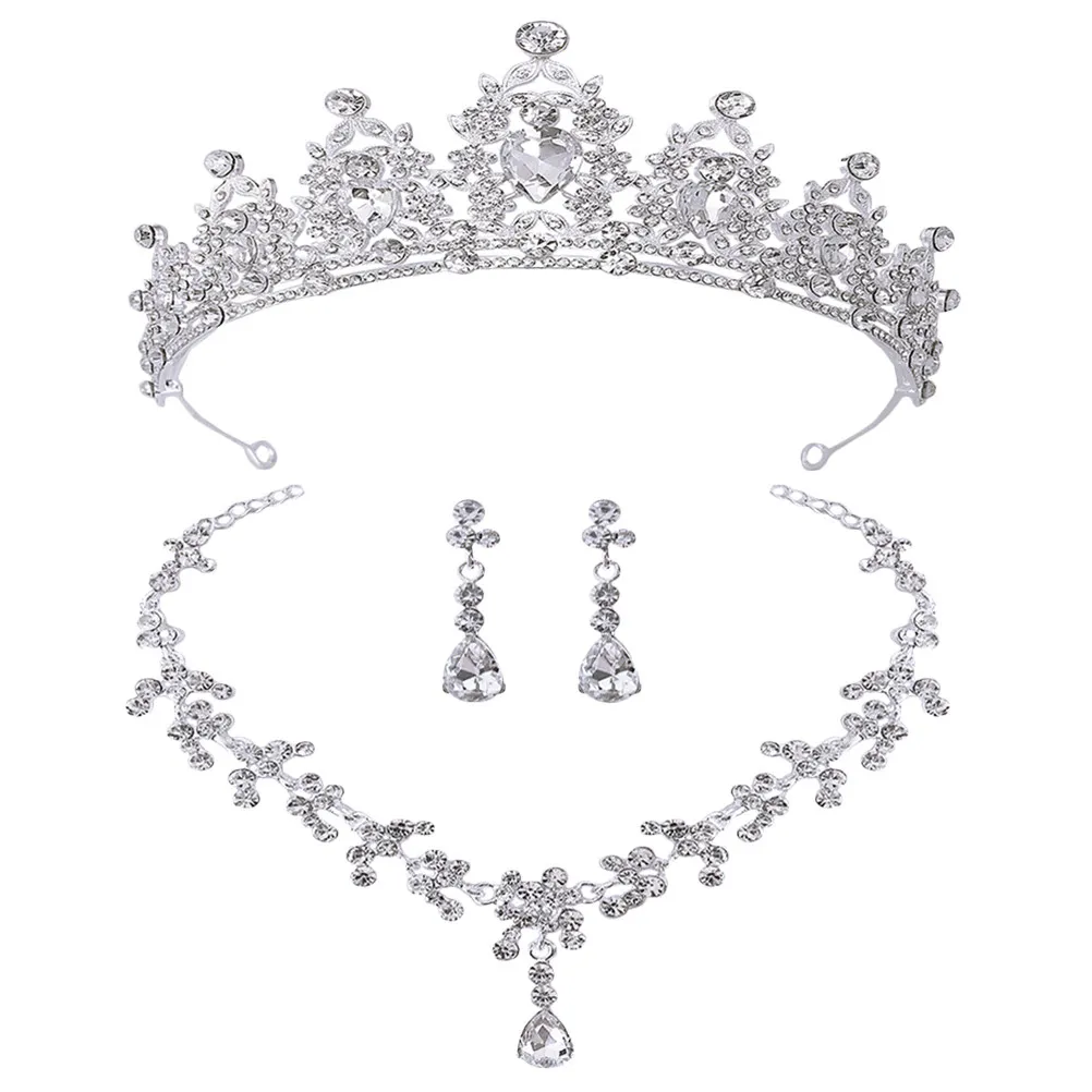 1Set Bridal Jewelry Set Wedding Tiara Necklace Earrings Crystal Rhinestone Bridal Headpiece for Bride Wedding Day Birthday Gift
1Set Bridal Jewelry Set Wedding Tiara Necklace Earrings Crystal Rhinestone Bridal Headpiece for Bride Wedding Day Birthday Gift