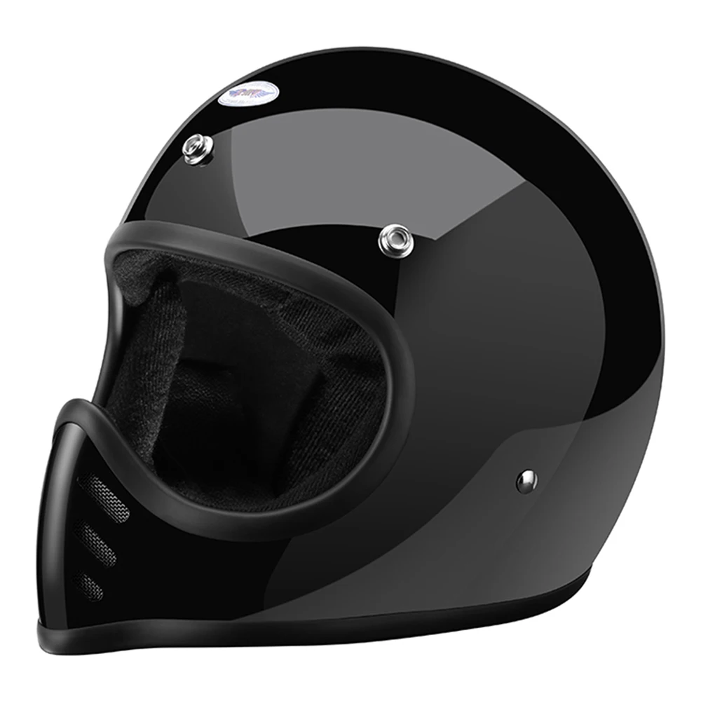 Bright Black Full Face Pointed Biker Helmet Wear-Resistant Motocross Kask Breathable Motorcycle Accessories Anti-Fall Protection
Bright Black Full Face Pointed Biker Helmet Wear-Resistant Motocross Kask Breathable Motorcycle Accessories Anti-Fall Protection