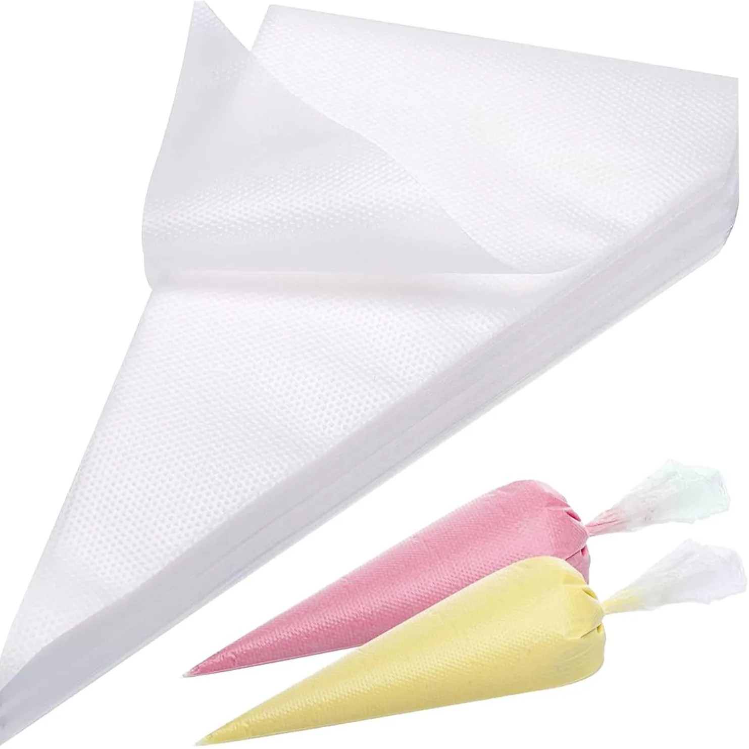 【100-Count Professional Piping Bags】Reinforced Disposable Icing Bags for Cake Decorating, Thick Material for Frosting, Cream
【100-Count Professional Piping Bags】Reinforced Disposable Icing Bags for Cake Decorating, Thick Material for Frosting, Cream