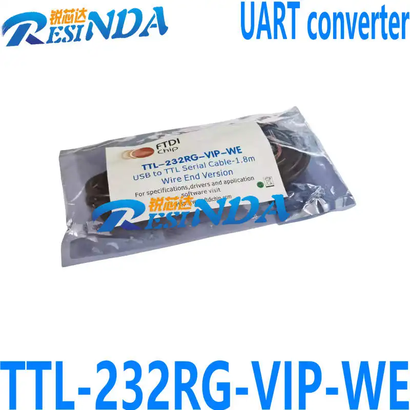 FTDI official original imported TTL-232RG-VIP-WE USB to UART converter FT232R 1.8M
FTDI official original imported TTL-232RG-VIP-WE USB to UART converter FT232R 1.8M