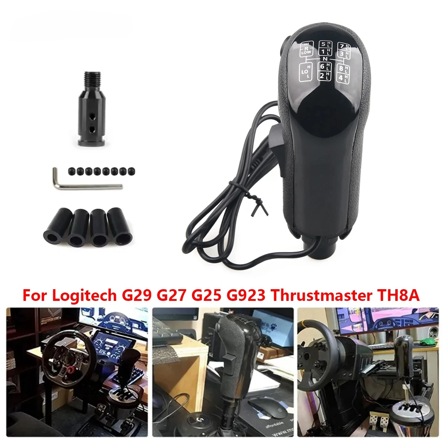 Ручка переключения передач PC USB High Low Gear Simulator для Logitech G923 G29 G27 G25 TH8A USB Ручка переключения передач для грузовых игр ATS ETS2 HB043
Ручка переключения передач PC USB High Low Gear Simulator для Logitech G923 G29 G27 G25 TH8A USB Ручка переключения передач для грузовых игр ATS ETS2 HB043
