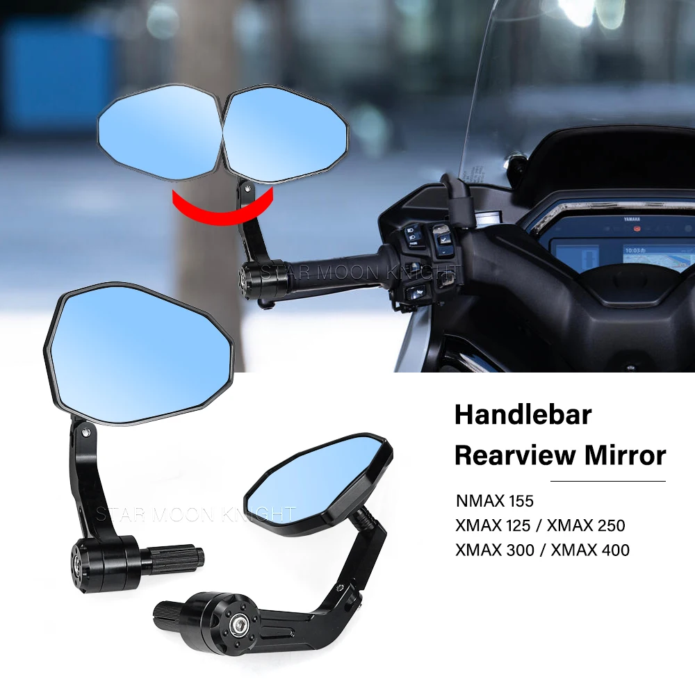 XMAX300 Side Mirror For Yamaha XMAX125 250 300 400 Accessories NMAX 155 CNC Aluminum Handle Rearview Mirror
XMAX300 Side Mirror For Yamaha XMAX125 250 300 400 Accessories NMAX 155 CNC Aluminum Handle Rearview Mirror