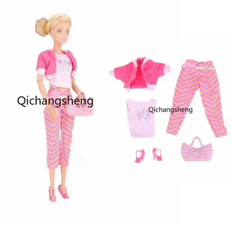 11.5" Fashion Pink Coat & Butterfly Shirt & Pants & Shoes & Handbag Outfits Set For Barbie Doll Clothes Toys 1/6 BJD Accessories
11.5" Fashion Pink Coat & Butterfly Shirt & Pants & Shoes & Handbag Outfits Set For Barbie Doll Clothes Toys 1/6 BJD Accessories