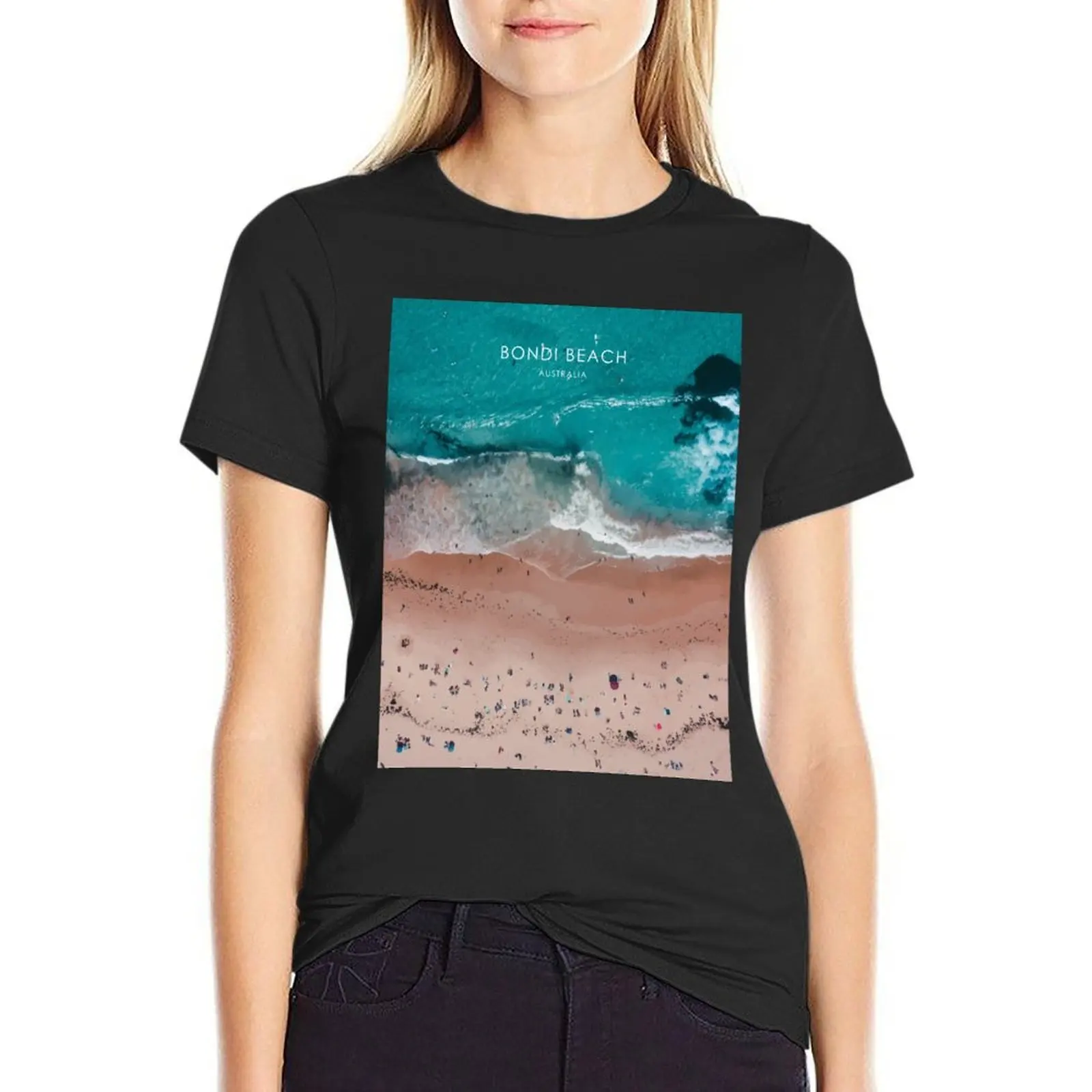 Bondi Beach, Sydney Travel Artwork T-Shirt sports fans funny customs tees workout t shirts for Women
Bondi Beach, Sydney Travel Artwork T-Shirt sports fans funny customs tees workout t shirts for Women