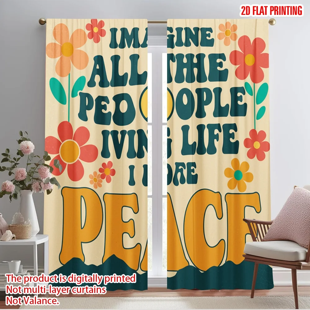 2pcs 2D flat printing Drapes Imagine All People Peace Fabric Without Electricity All Season Party & Holiday Decor for gold wall
2pcs 2D flat printing Drapes Imagine All People Peace Fabric Without Electricity All Season Party & Holiday Decor for gold wall