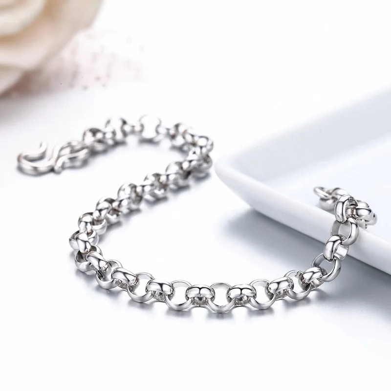 5mm 925 Sterling Silver Circles Rolo Chain Bracelets For Women Men Friendship Bracelete Jewelry Pulseira Pulseras Mujer Bileklik
5mm 925 Sterling Silver Circles Rolo Chain Bracelets For Women Men Friendship Bracelete Jewelry Pulseira Pulseras Mujer Bileklik
