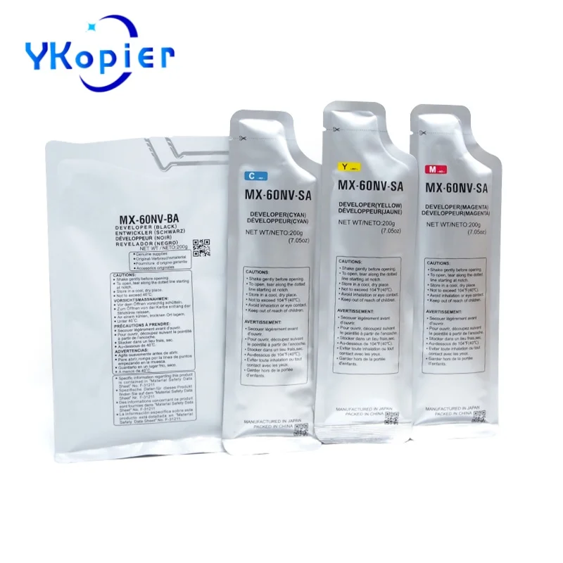 MX60 Developer Powder For Sharp MXC2622 3582 3082 4082 5082 6082R CMYK Developer
MX60 Developer Powder For Sharp MXC2622 3582 3082 4082 5082 6082R CMYK Developer