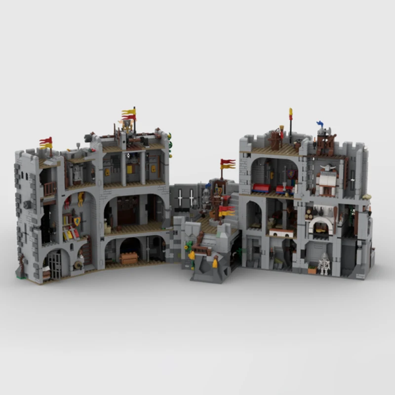 The MOC building block toy medieval castle model is a challenging and creative holiday gift suitable for all architecture enthus
The MOC building block toy medieval castle model is a challenging and creative holiday gift suitable for all architecture enthus