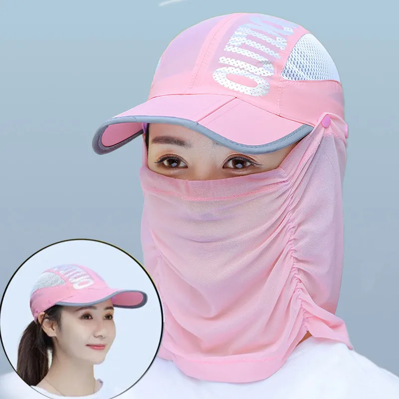Sunscreen Hat with Foldable Portable Face Covering UV Protection Breathable Mask Cycling Veil Hat Quick Drying Baseball Hat
Sunscreen Hat with Foldable Portable Face Covering UV Protection Breathable Mask Cycling Veil Hat Quick Drying Baseball Hat
