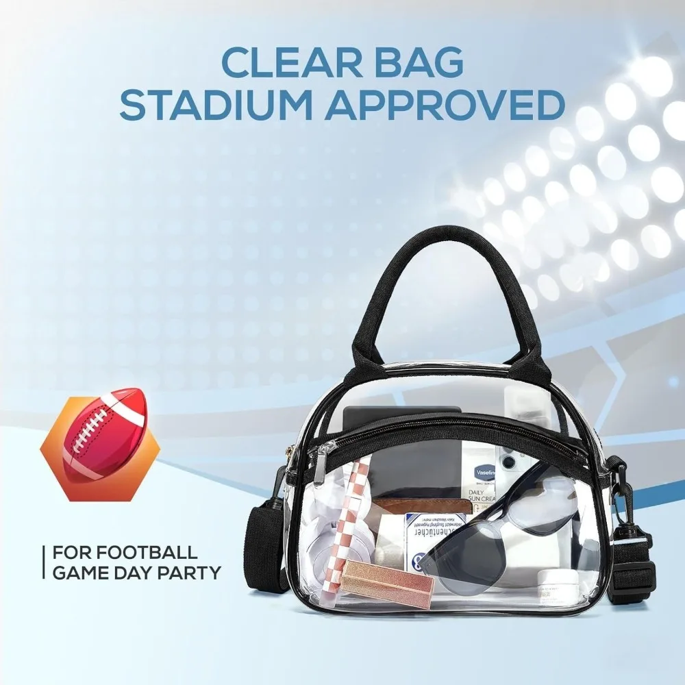 Zipper Transparent Crossbody Bag Waterproof with Adjustable Strap Clear Shoulder Bag PVC Large Capacity PVC Storage Bag
Zipper Transparent Crossbody Bag Waterproof with Adjustable Strap Clear Shoulder Bag PVC Large Capacity PVC Storage Bag