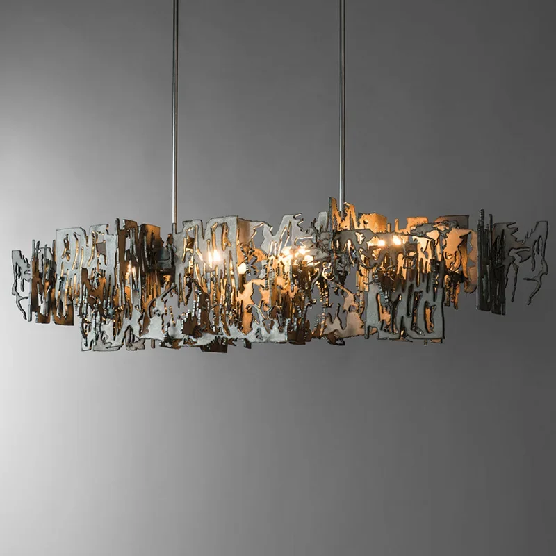 Industrial Wasteland Pendant Light Unique Irregular Metal Sheets with Led Hanging Design for Home Hotel AC Power Source
Industrial Wasteland Pendant Light Unique Irregular Metal Sheets with Led Hanging Design for Home Hotel AC Power Source