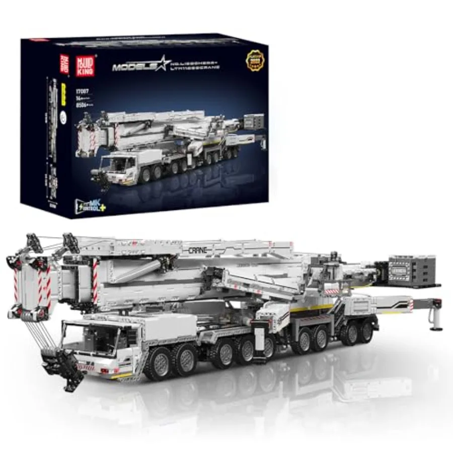Technology crane building set for adult 14+, 8506-piece heavy truck construction kit with APP programmable function, white ABS
Technology crane building set for adult 14+, 8506-piece heavy truck construction kit with APP programmable function, white ABS