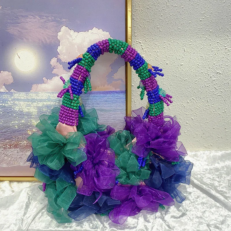 Beach Vacation Phone Clutch Party Bag Handmade Bead Bag Woven Pearl Bag Flower Handbag Bucket Bag For Women Handbag
Beach Vacation Phone Clutch Party Bag Handmade Bead Bag Woven Pearl Bag Flower Handbag Bucket Bag For Women Handbag