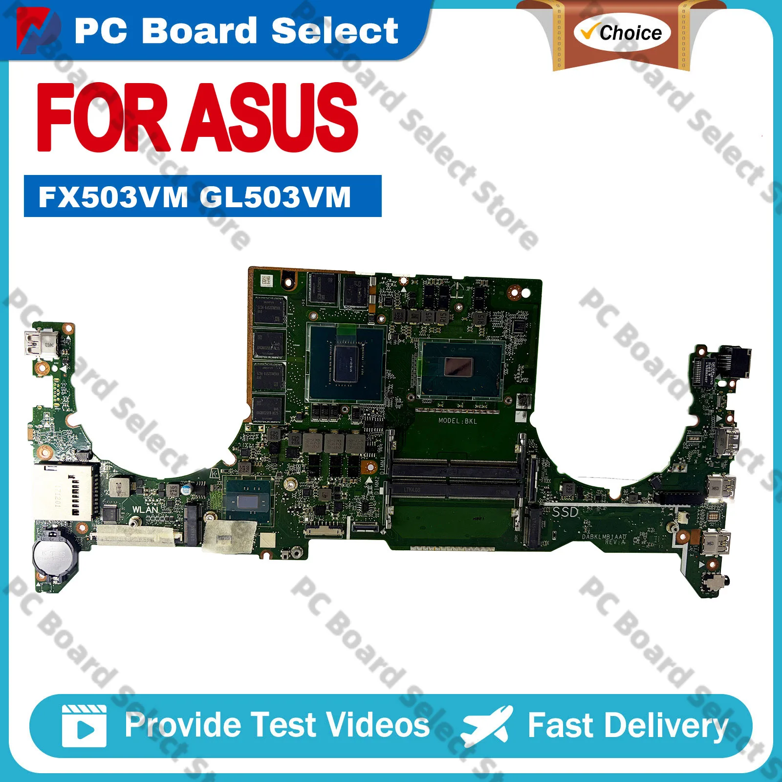 FX503V FX503VM Laptop Motherboard For ASUS TUF Gaming FX503VM Notebook Mainboard With I5 I7 CPU 100% tests OK fast shipping stk
FX503V FX503VM Laptop Motherboard For ASUS TUF Gaming FX503VM Notebook Mainboard With I5 I7 CPU 100% tests OK fast shipping stk