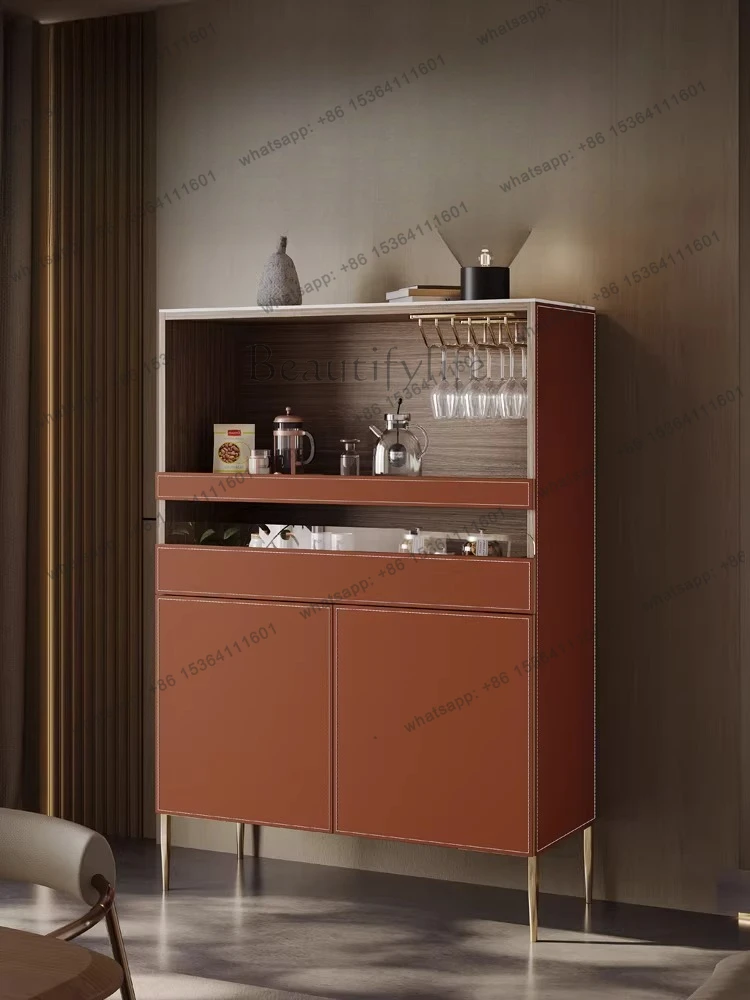 Многофункциональный пристенный шкаф-витрина из натуральной кожи класса люкс для небольших квартир, настенный винный шкаф
Многофункциональный пристенный шкаф-витрина из натуральной кожи класса люкс для небольших квартир, настенный винный шкаф