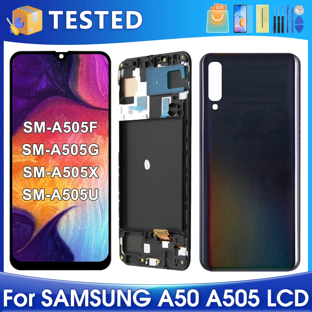 6,4 ''A50 для Samsung протестировано A505F A505G A505W A505X A505G A505N ЖК-дисплей с цифровым преобразователем сенсорного экрана в сборе, замена
6,4 ''A50 для Samsung протестировано A505F A505G A505W A505X A505G A505N ЖК-дисплей с цифровым преобразователем сенсорного экрана в сборе, замена