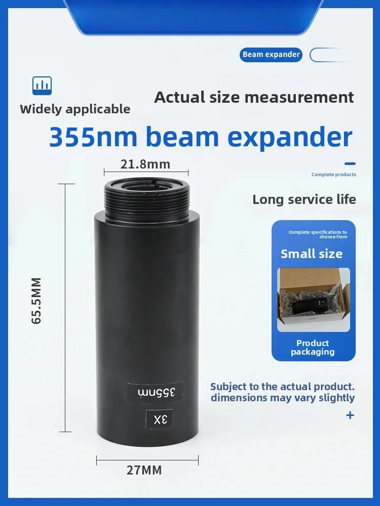 UV Laser Marking Machine Beam Expander 2-12x 355nm Optical Expander for Ultraviolet Laser Marking Accessories Lens
UV Laser Marking Machine Beam Expander 2-12x 355nm Optical Expander for Ultraviolet Laser Marking Accessories Lens
