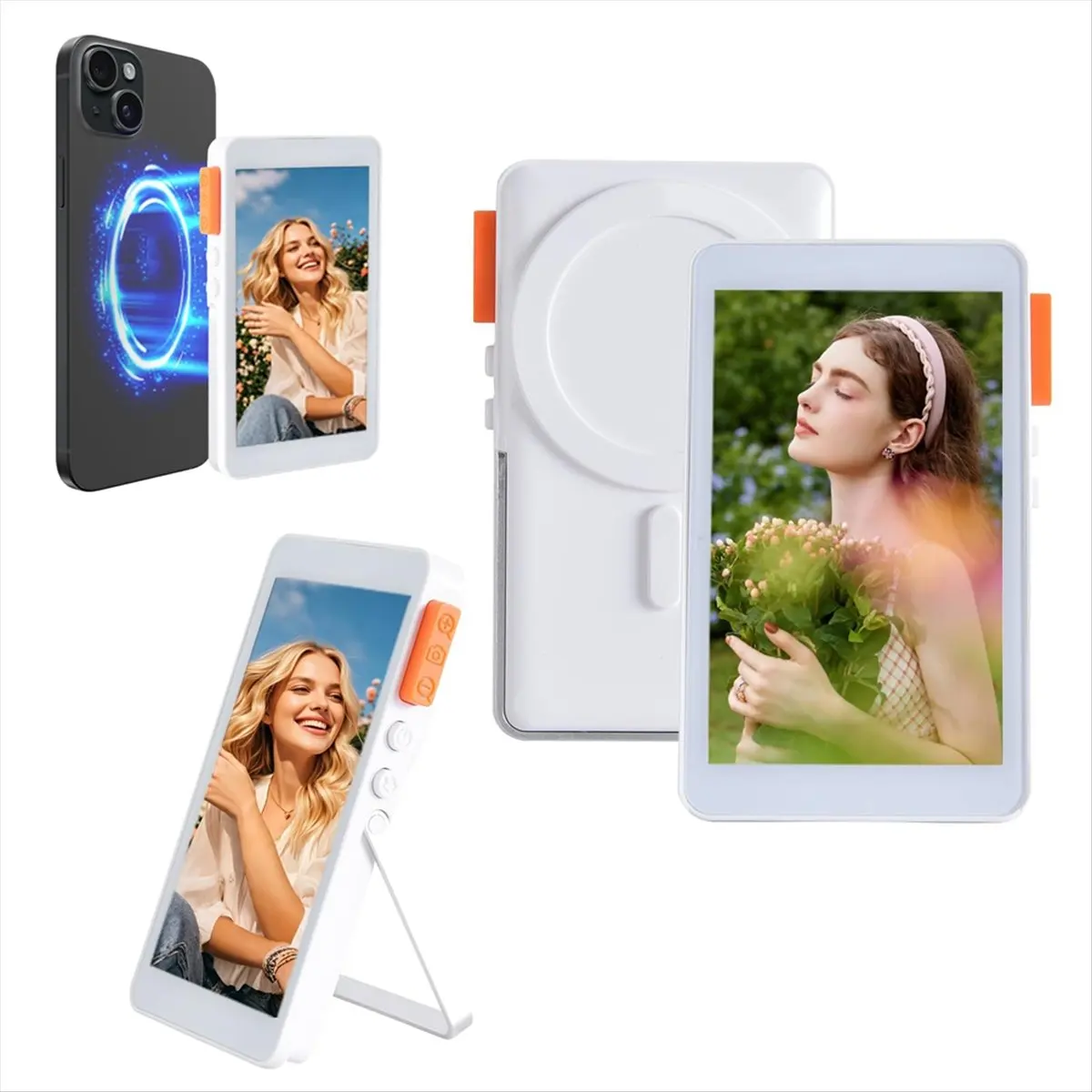 “QUALITY EXCELLE“White Selfie Monitor with Speaker Magnetic Phone Vlog Selfie Monitor Screen for Selfie Vlog Live Stream
“QUALITY EXCELLE“White Selfie Monitor with Speaker Magnetic Phone Vlog Selfie Monitor Screen for Selfie Vlog Live Stream