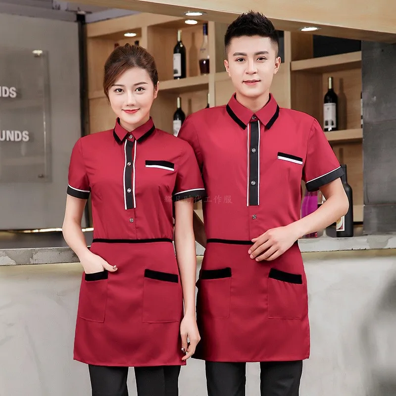 Waiter Workwear Short-Sleeved Shirt Women's Summer Tea House Western Restaurant Catering Hot Pot Restaurant Hotel Waiter Short-S
Waiter Workwear Short-Sleeved Shirt Women's Summer Tea House Western Restaurant Catering Hot Pot Restaurant Hotel Waiter Short-S