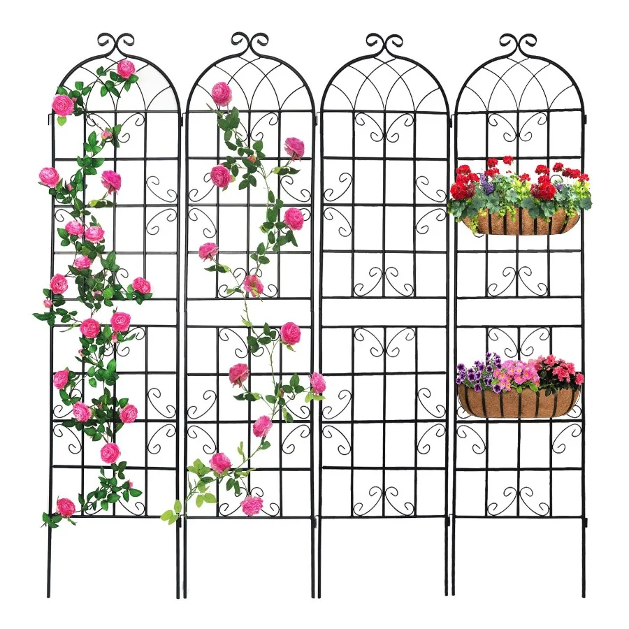 4 Pack Metal Garden Trellis 86.7 x 19.7 Rustproof Trellis for Climbing Plants Outdoor Flower Support
4 Pack Metal Garden Trellis 86.7 x 19.7 Rustproof Trellis for Climbing Plants Outdoor Flower Support