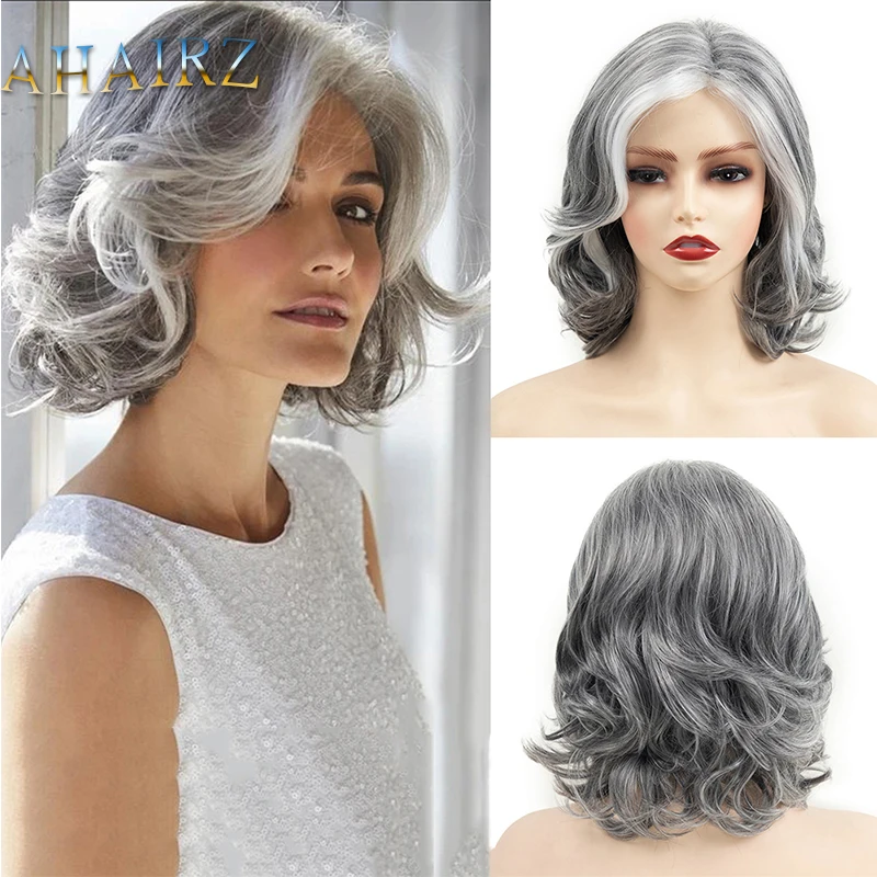 Synthetic Short Mixed Gray Curly Wave Wig For Women Daily Wear Party Fake Hair Heat Resistant
Synthetic Short Mixed Gray Curly Wave Wig For Women Daily Wear Party Fake Hair Heat Resistant