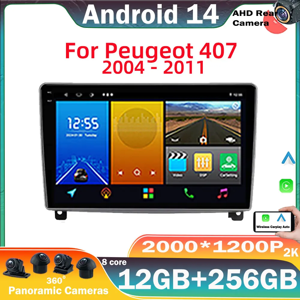 Android 14 Car Radio For Peugeot 407 2004 - 2011 Multimedia Vedio Player GPS Radio Auto Navigation Carplay No DVD 2din 4G WIFI
Android 14 Car Radio For Peugeot 407 2004 - 2011 Multimedia Vedio Player GPS Radio Auto Navigation Carplay No DVD 2din 4G WIFI