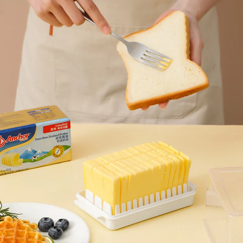 Butter Cutter Container with Lid Butter Cheese Fresh-keeping Organizer Box for Cutting Storage Kitchen Storage Box Cheese Tools
Butter Cutter Container with Lid Butter Cheese Fresh-keeping Organizer Box for Cutting Storage Kitchen Storage Box Cheese Tools