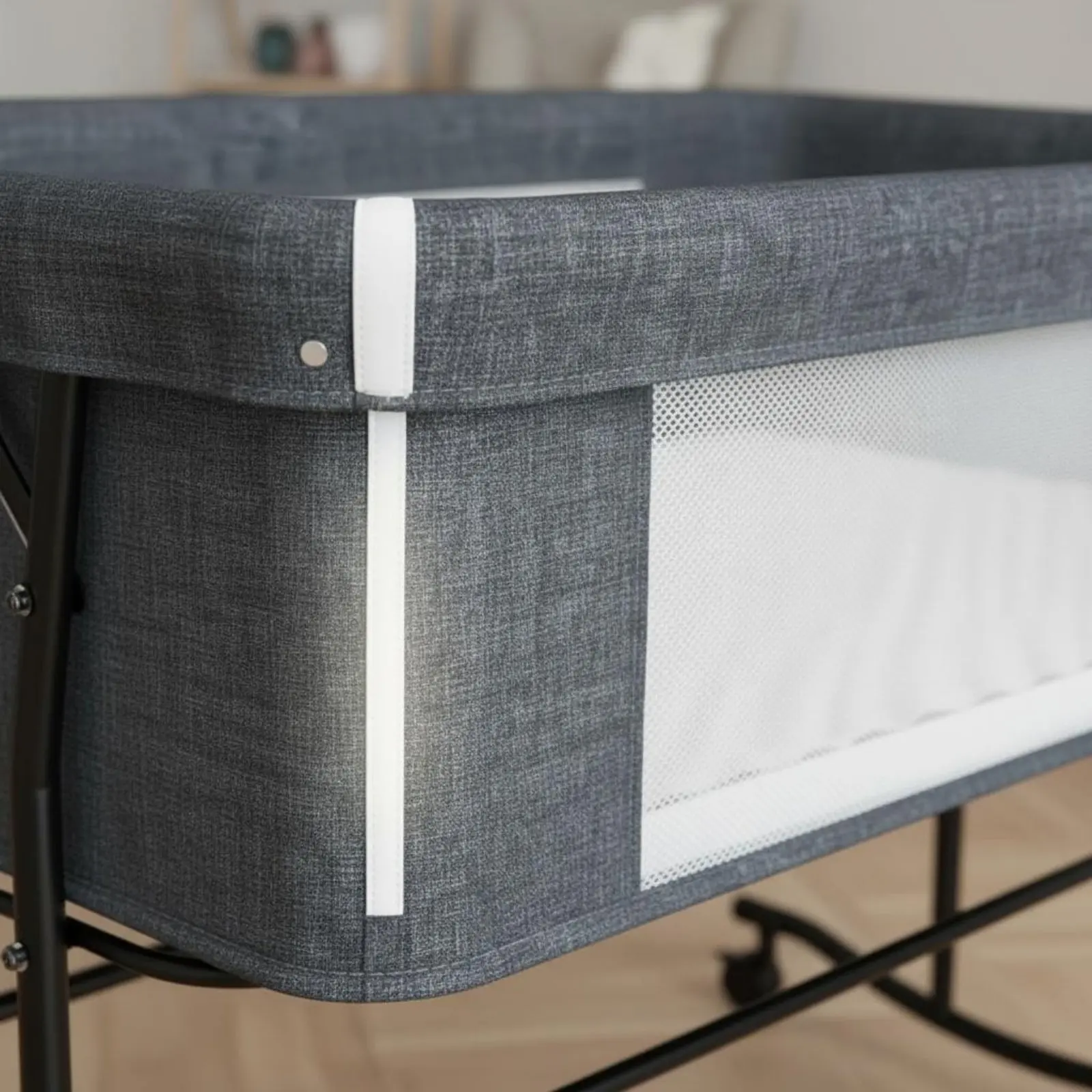 Foldable Baby Crib Movable Wheels Foldable Crib Portable Bassinet Space Saving Cosleeping Bassinet Easy to Assemble for Bedroom
Foldable Baby Crib Movable Wheels Foldable Crib Portable Bassinet Space Saving Cosleeping Bassinet Easy to Assemble for Bedroom