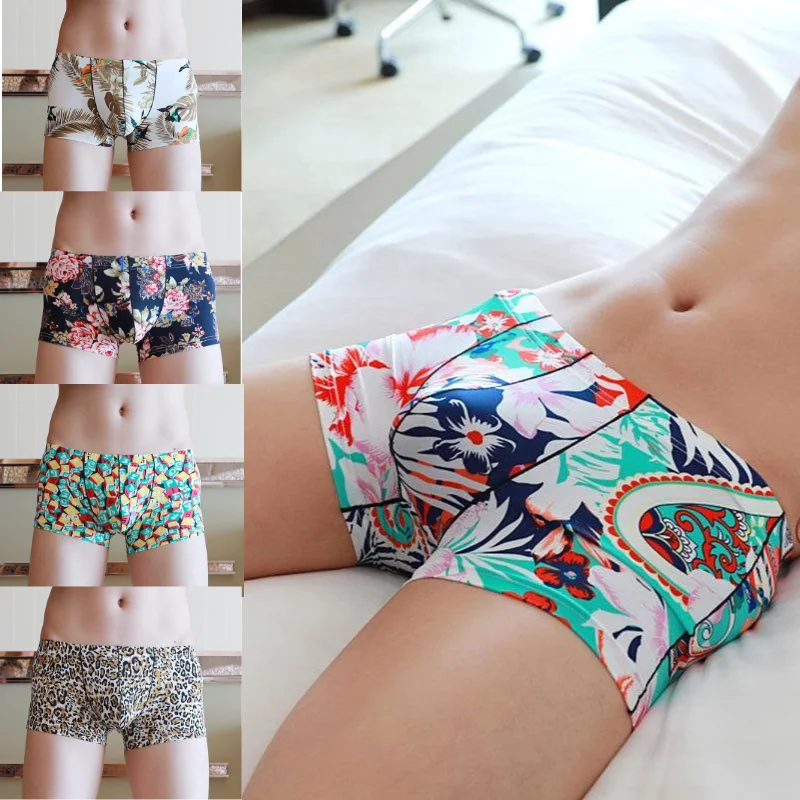 New Summer Ice Silk Men's Underwear Briefs Ultra-thin Breathable Cool Printing Male Panties Soft Slim Seamless Boxers Underpants
New Summer Ice Silk Men's Underwear Briefs Ultra-thin Breathable Cool Printing Male Panties Soft Slim Seamless Boxers Underpants