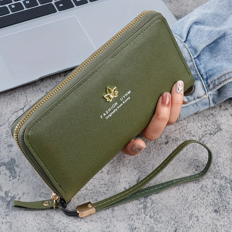 Fashion Zipper Around Wallet, Large Capacity Card Case, Women's Casual Phone Purse & Wristlet
Fashion Zipper Around Wallet, Large Capacity Card Case, Women's Casual Phone Purse & Wristlet