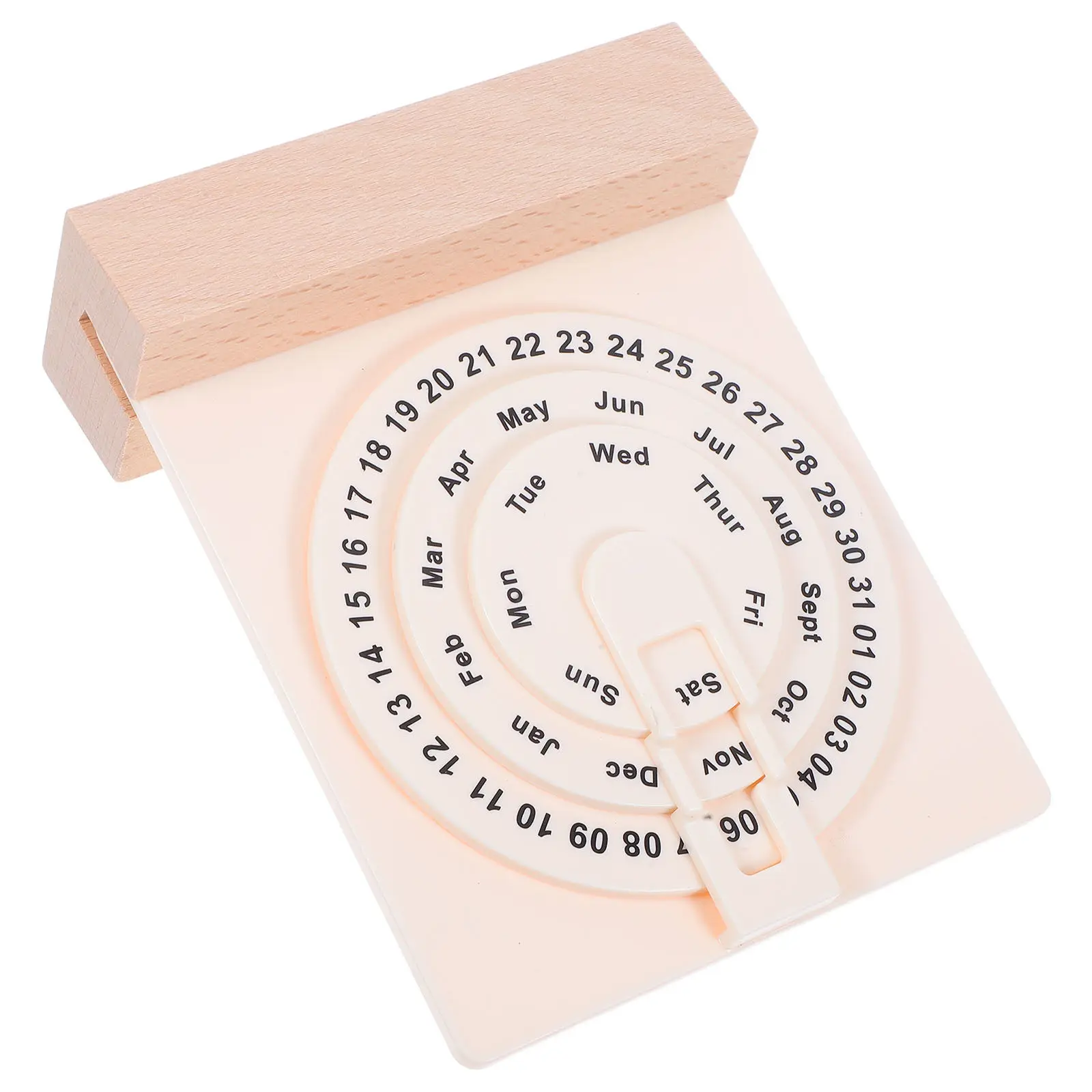 Creative Wooden Perpetual Calendar Rotary Design Rotatable Date Time Day Display Minimalist Desktop Decoration for Office Home
Creative Wooden Perpetual Calendar Rotary Design Rotatable Date Time Day Display Minimalist Desktop Decoration for Office Home