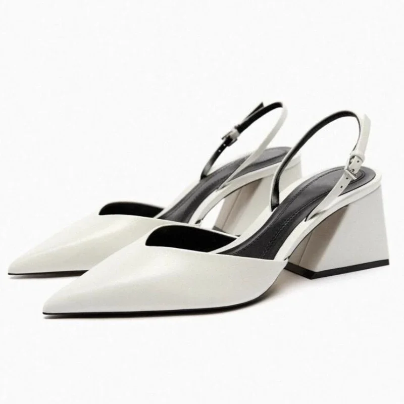 Sexy Pointed Toe Designer Chunky Heel Women Pumps Back Strap Buckle Design Elegant High Heels Ladies Comfort Office Formal Shoes
Sexy Pointed Toe Designer Chunky Heel Women Pumps Back Strap Buckle Design Elegant High Heels Ladies Comfort Office Formal Shoes