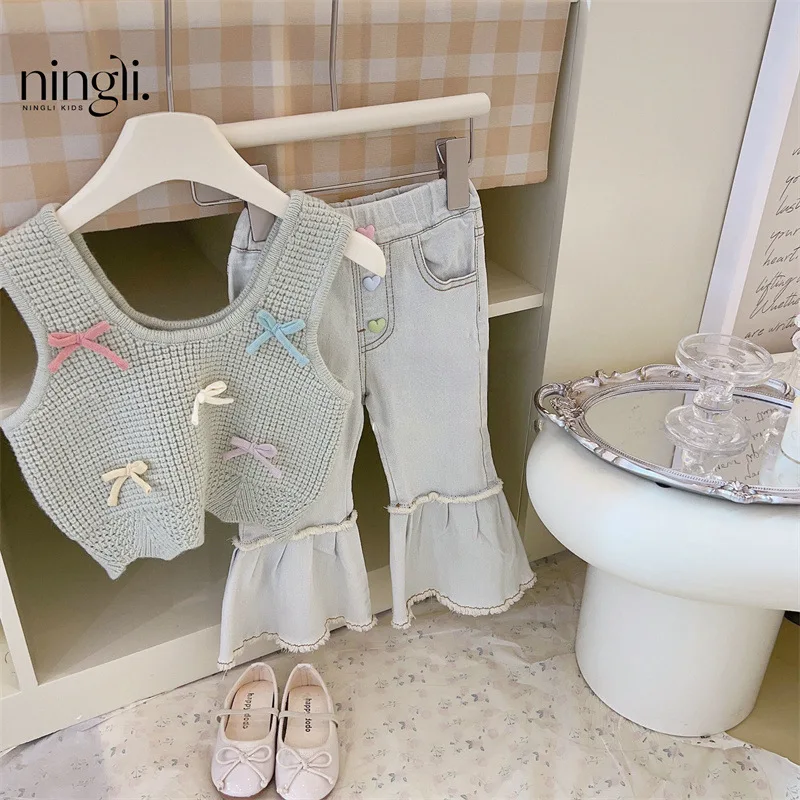 NL-Girls' Autumn Clothing Suits New Children's Spring and Autumn Vest Shirt Jeans Baby Girl Children's Autumn Clothing
NL-Girls' Autumn Clothing Suits New Children's Spring and Autumn Vest Shirt Jeans Baby Girl Children's Autumn Clothing