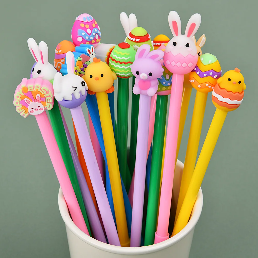 40 шт./лот, гелевые ручки с милым мультяшным яйцом и кроликом, черные чернила, 3D ручка с сердечком, Пасхальная ручка на День святого Валентина, школьные канцелярские принадлежности
40 шт./лот, гелевые ручки с милым мультяшным яйцом и кроликом, черные чернила, 3D ручка с сердечком, Пасхальная ручка на День святого Валентина, школьные канцелярские принадлежности